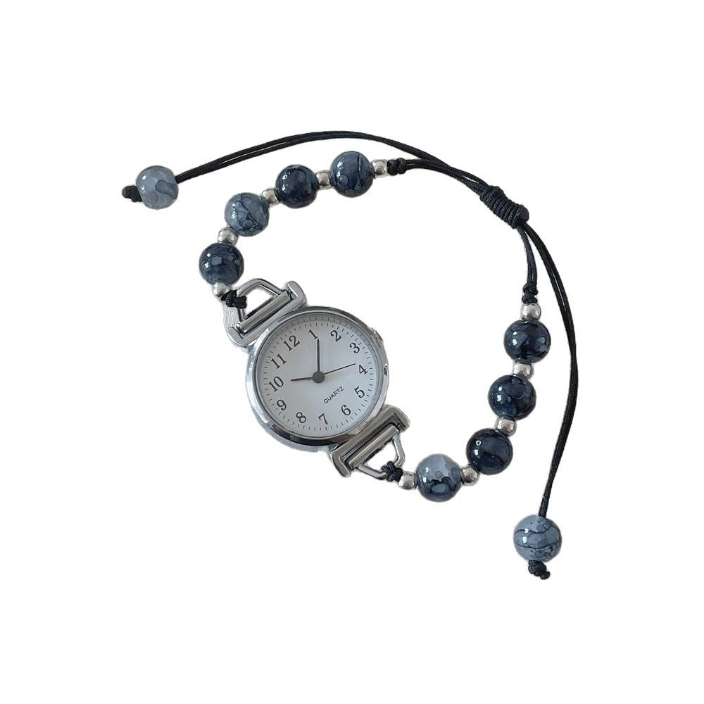 Women's Fashionable All-match Camellia Beaded Watch
